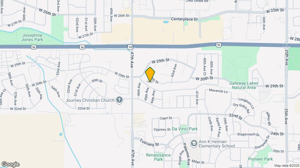 4503 W 30th Street Rd Mapa y Detalles de la Ubicación