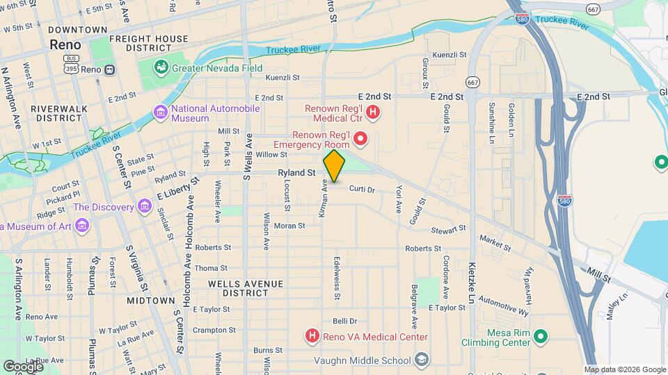 942 Curti Dr Map and Location Details