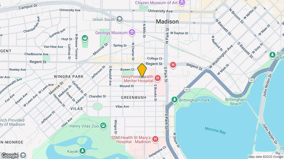 112 S Mills St, Unit 1 Map and Location Details