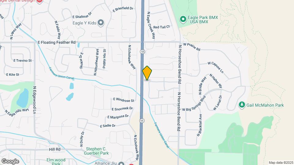 875 N Shadowridge Ave Map and Location Details