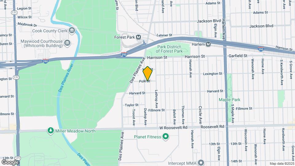 7624 Polk St Map and Location Details