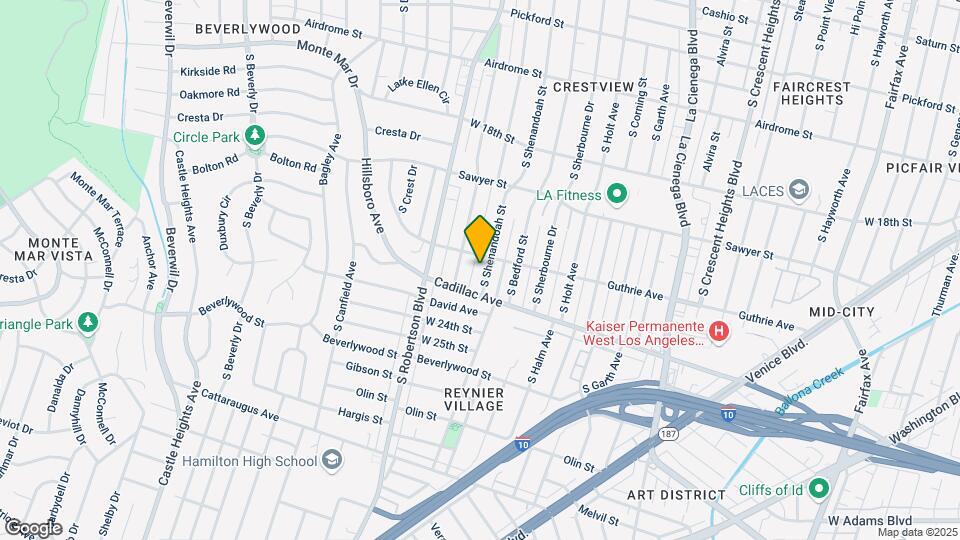 2015 S Shenandoah St Map and Location Details
