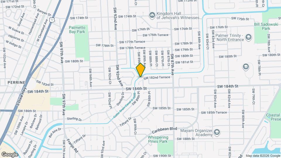 8931 SW 182nd Terrace Map and Location Details