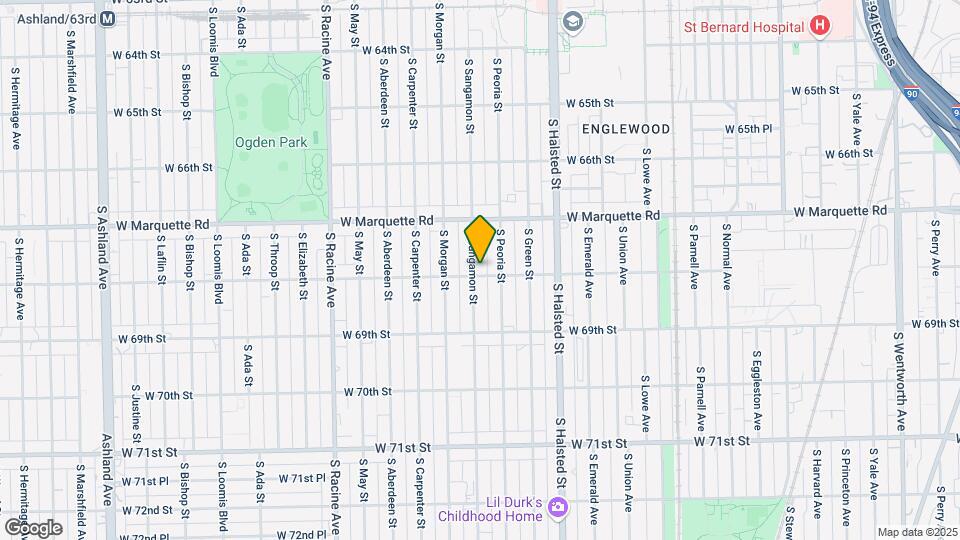 6755 S Sangamon St Map and Location Details