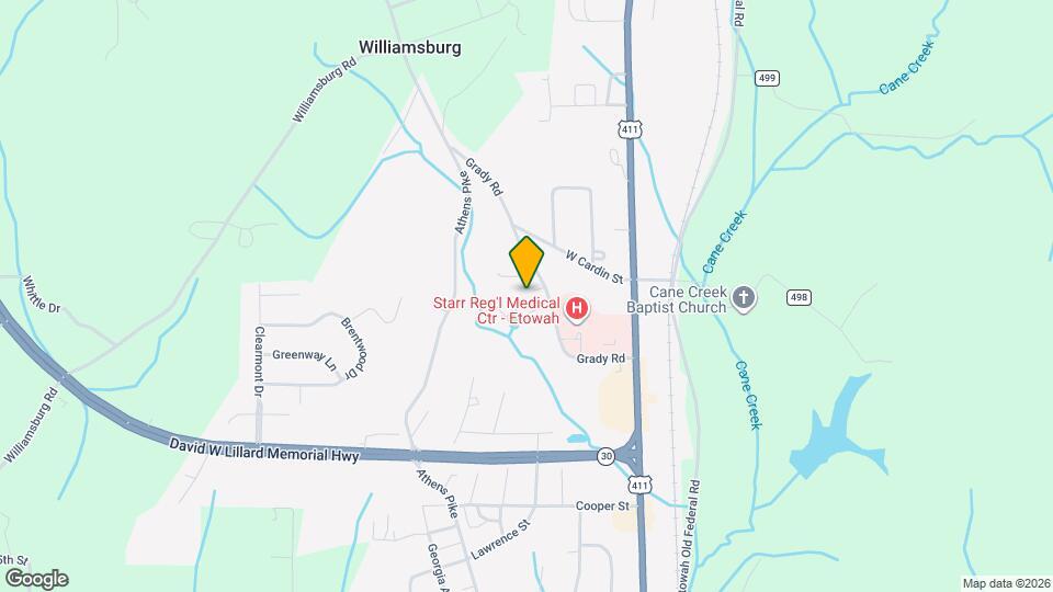 305 Grady Rd Map and Location Details