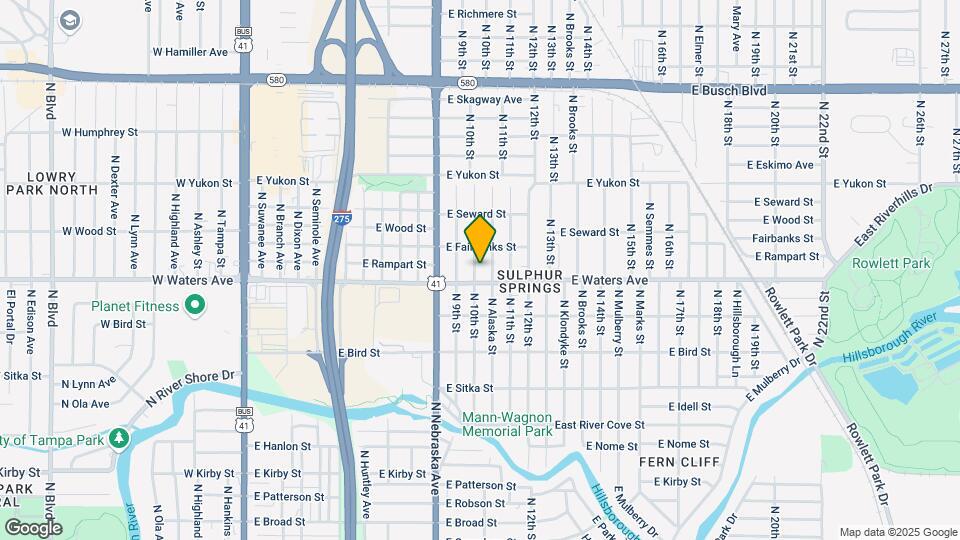 8407 N 10th St Map and Location Details