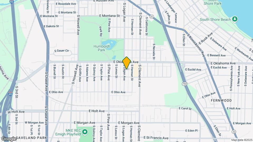 3148 S Logan Ave, Unit UPPER Map and Location Details