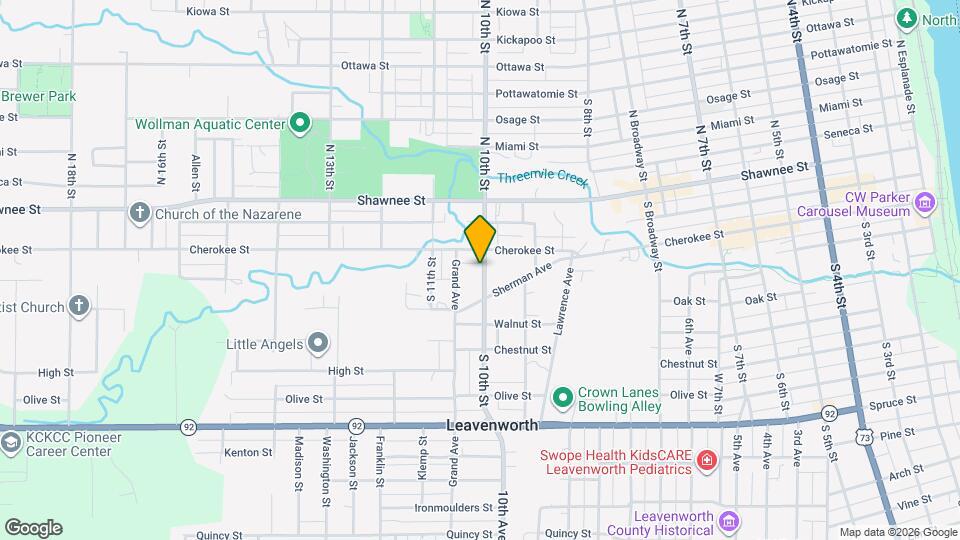 314 S 10th St Map and Location Details