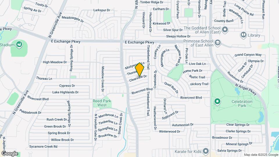 1316 Clearview Dr Map and Location Details