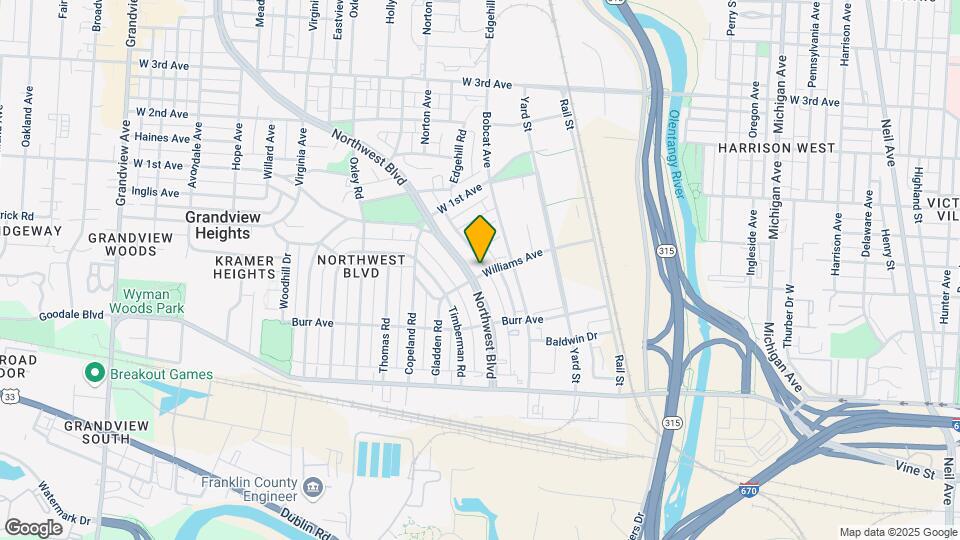 922 Northwest Blvd Map and Location Details