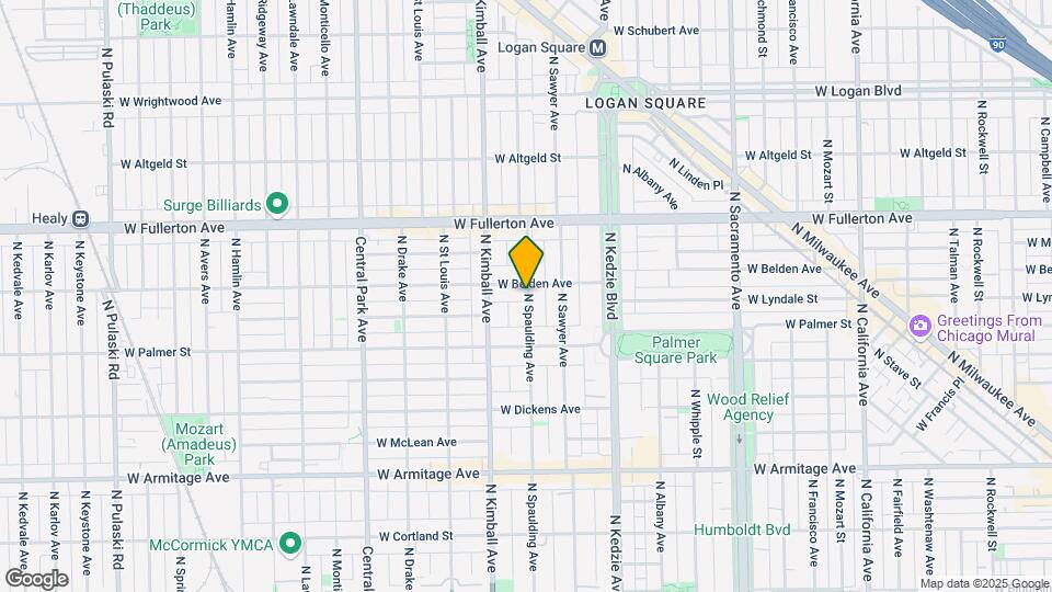 2250 N Spaulding Ave-Unit -2250-2 Map and Location Details