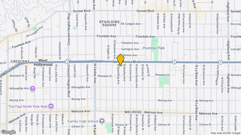 1040 N Spaulding Ave Map and Location Details