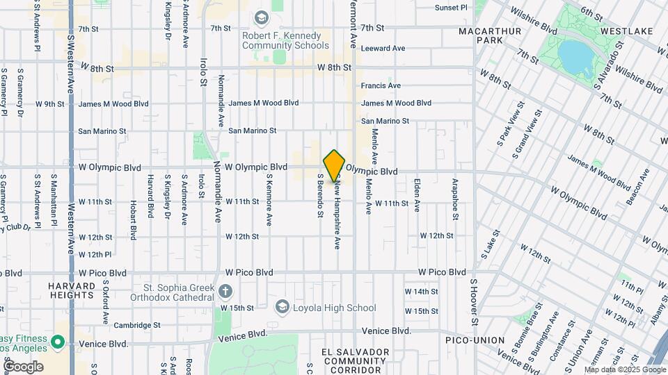 1037 S New Hampshire Ave Map and Location Details