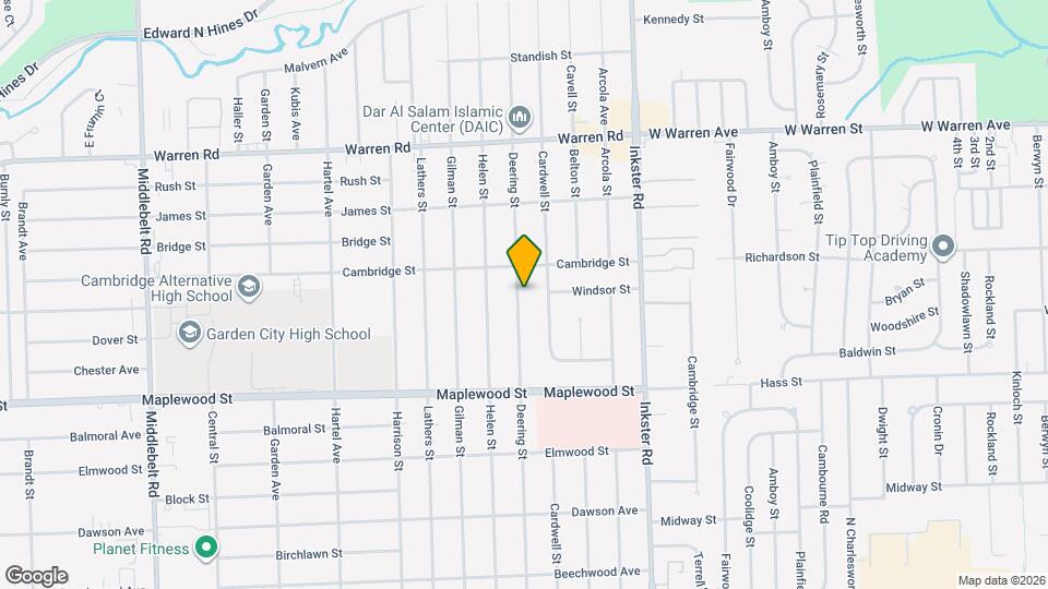 6708 Deering St Map and Location Details