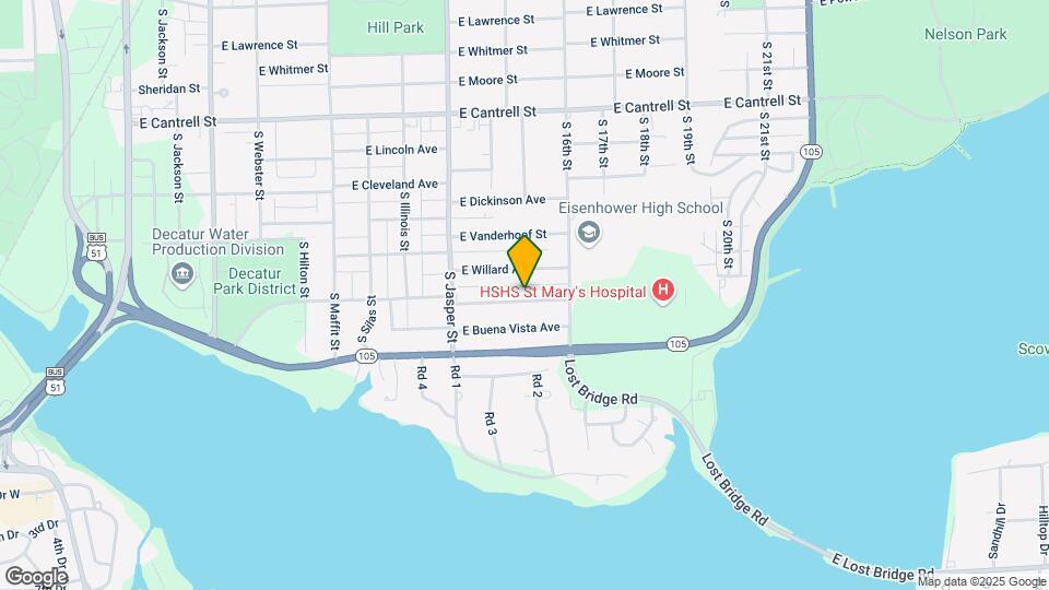 1352 E Riverside Ave Mapa y Detalles de la Ubicación