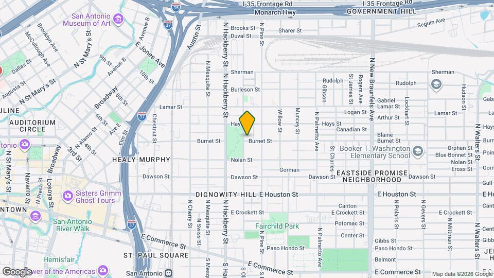 802 N Olive St Map and Location Details