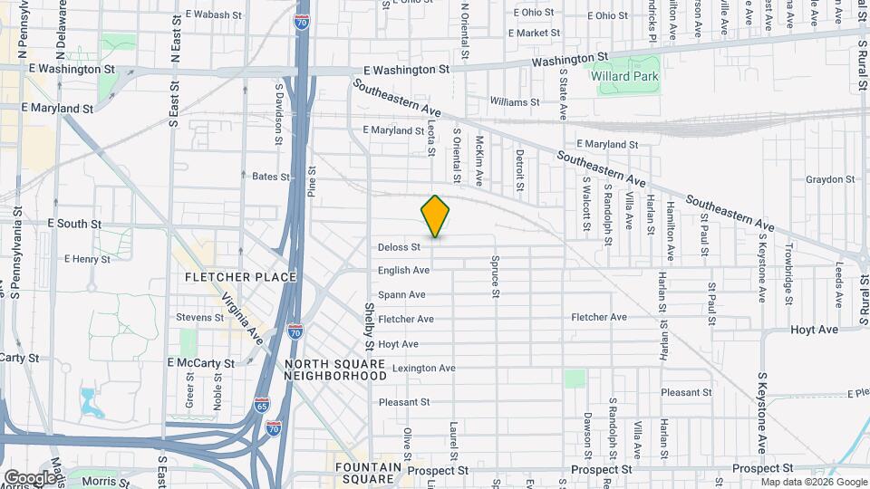 1302 Deloss St Map and Location Details