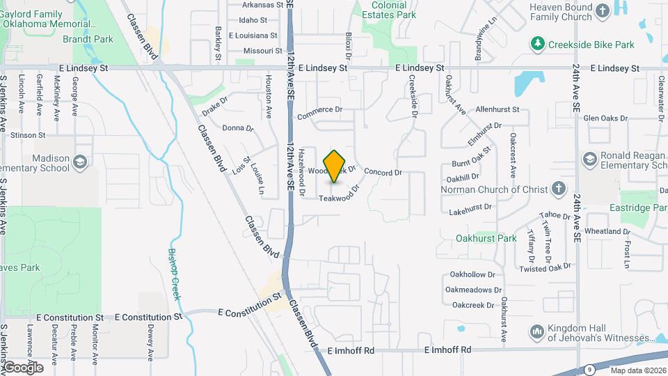 1717 Briarcreek Map and Location Details