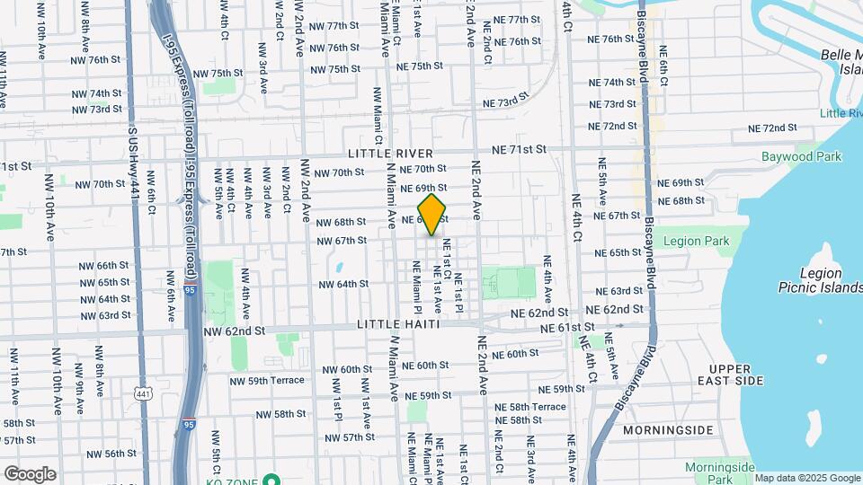 80 NE 67th St Map and Location Details
