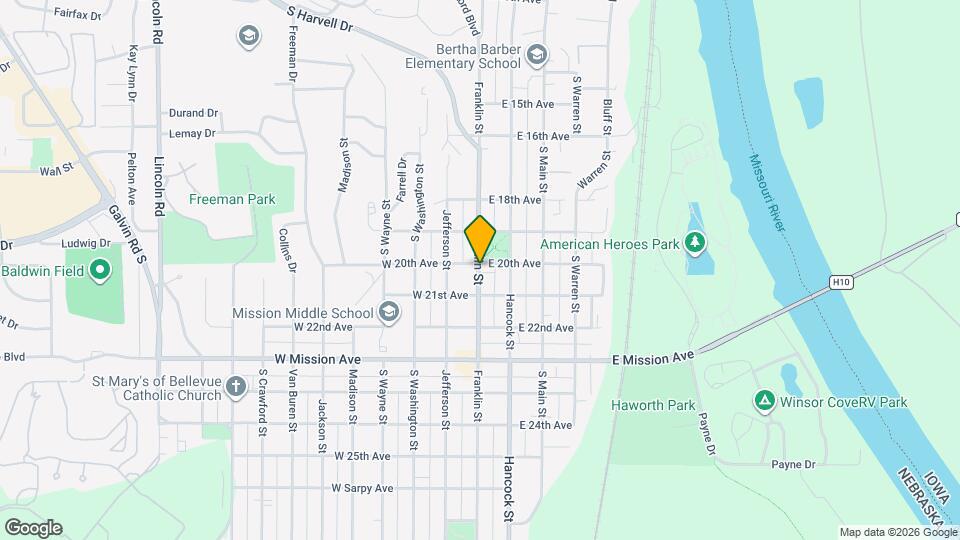 2005 Franklin St, Unit 1 Map and Location Details