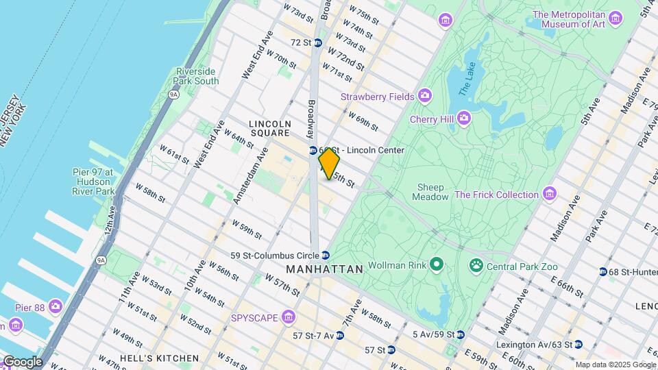 41 W 64th St Map and Location Details
