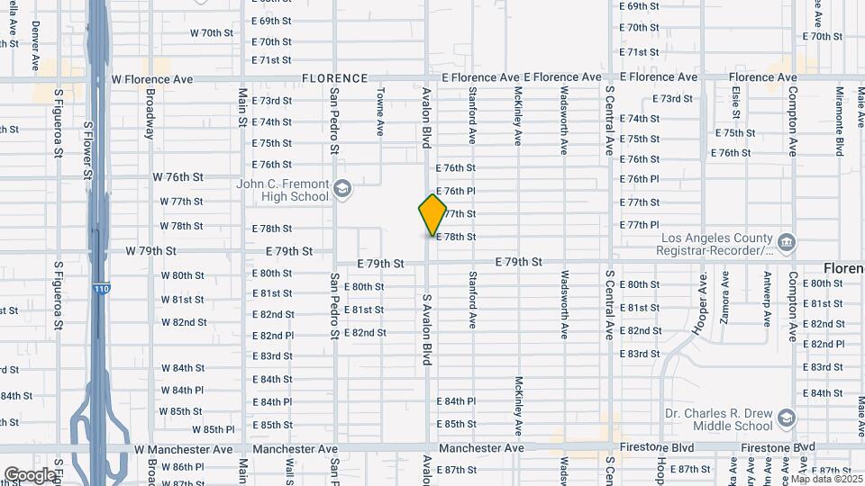 7800 Avalon Blvd Mapa y Detalles de la Ubicación