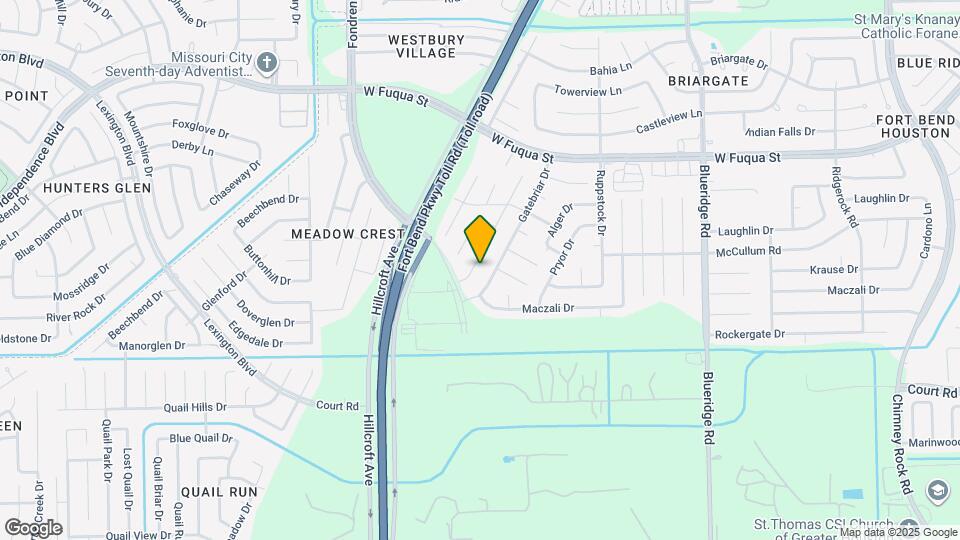 15919 Rosebriar Dr Map and Location Details