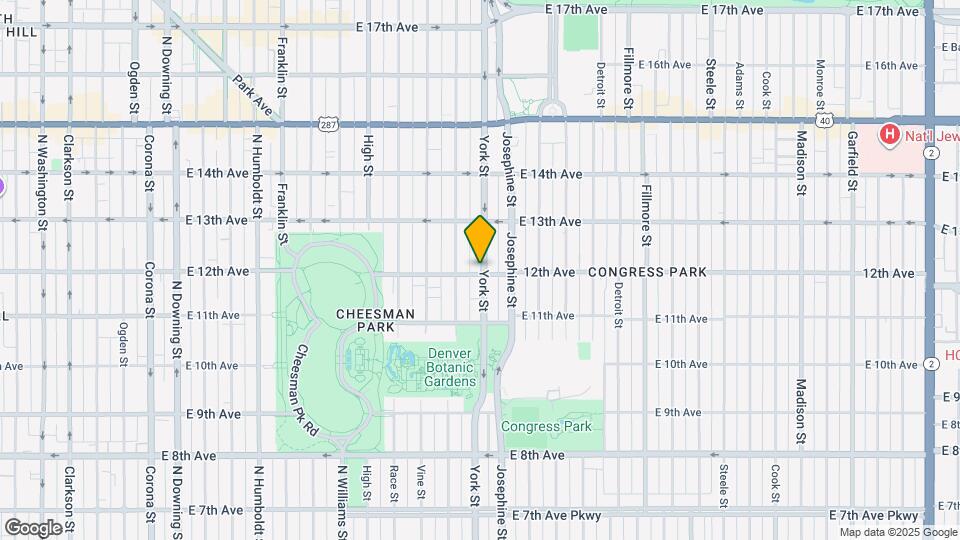 1203 York St Map and Location Details