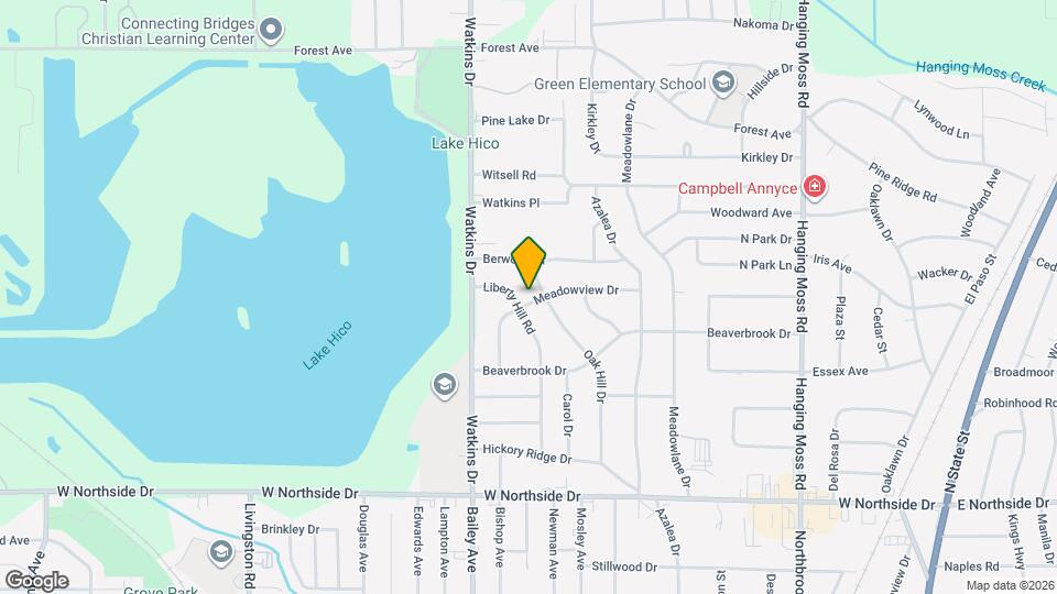 626 Meadowview Dr Map and Location Details