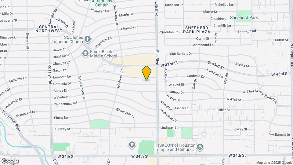 1234 Gardenia Dr Map and Location Details