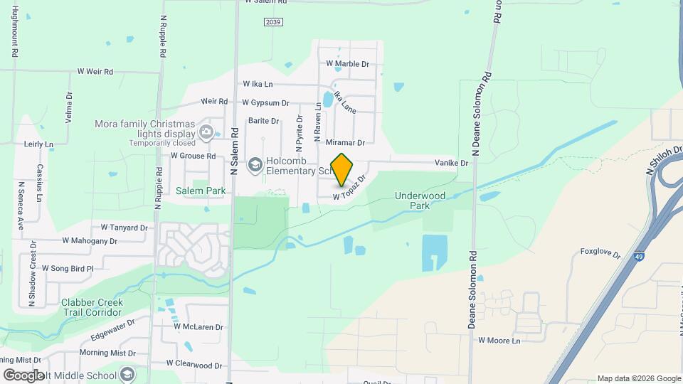 2960 W Topaz Dr Map and Location Details