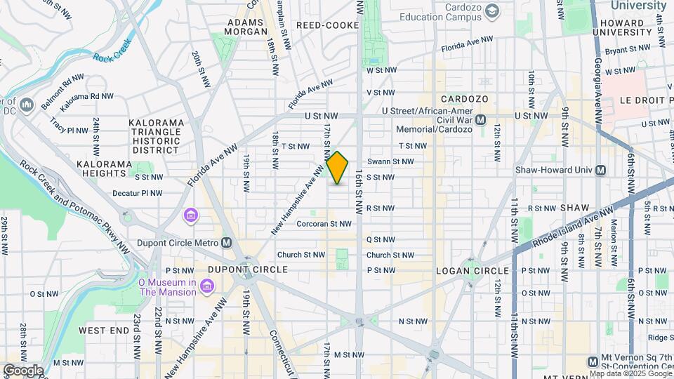 1725 17th St NW, Unit 111 Mapa y Detalles de la Ubicación