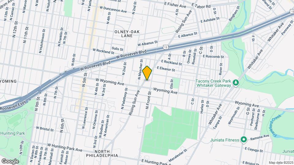 4711 Rising Sun Ave Map and Location Details