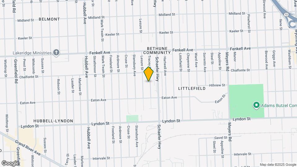 14903 Tracey St Map and Location Details