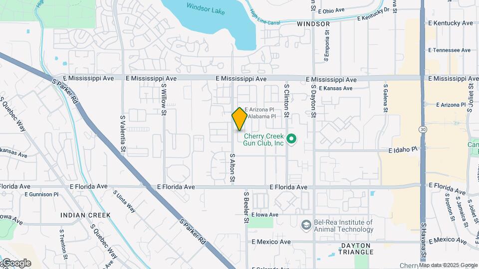 1316 S Alton Ct Map and Location Details