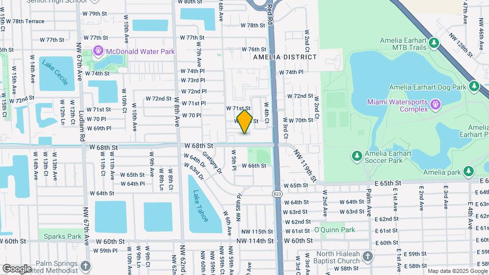 519 W 68th St Map and Location Details