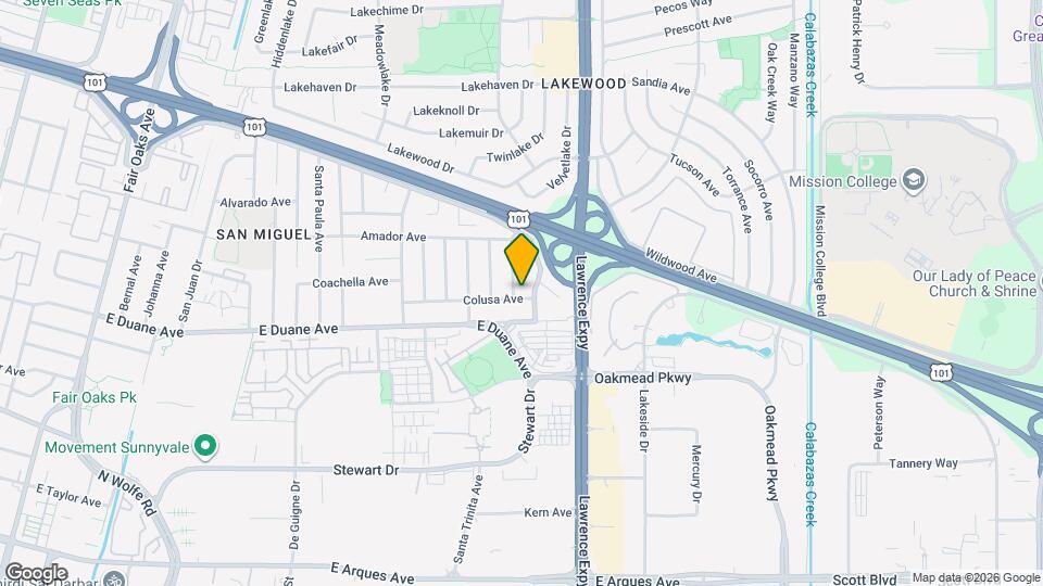 702 San Tomas St Map and Location Details