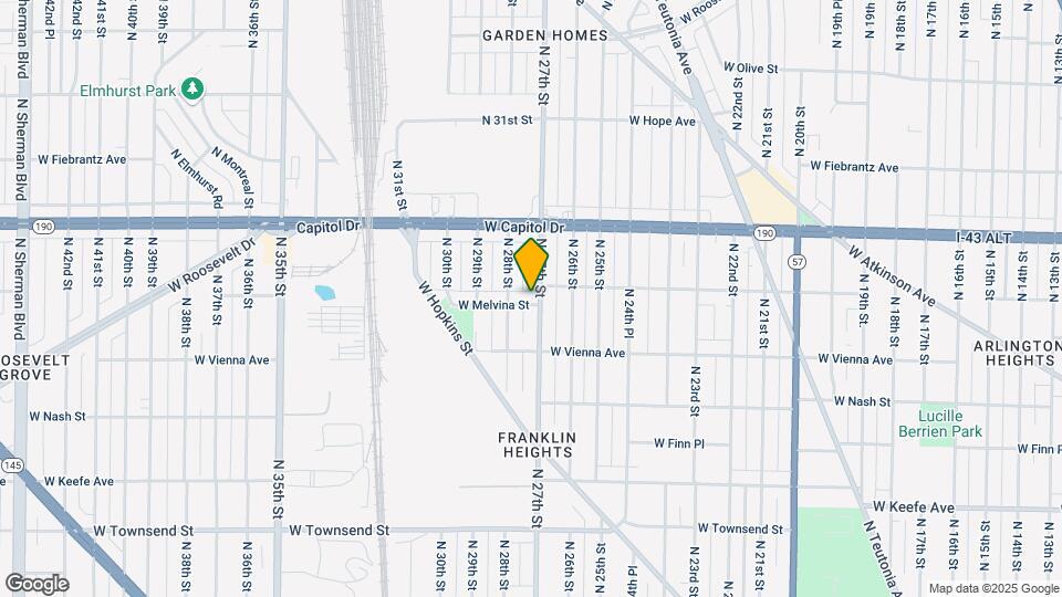 2710 W Melvina St Map and Location Details