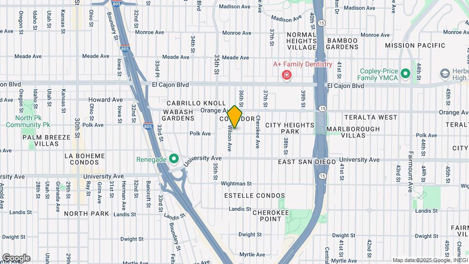 3560 Polk Ave Map and Location Details