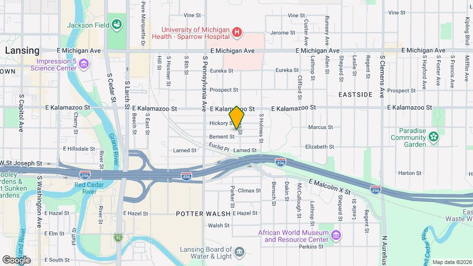 1125 Bement St Map and Location Details