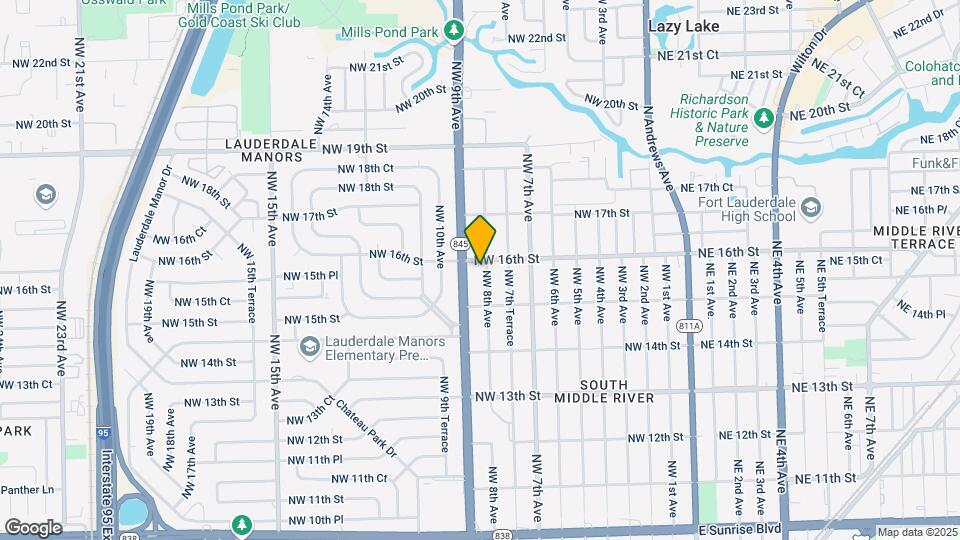 1537 NW 8th Ave Map and Location Details