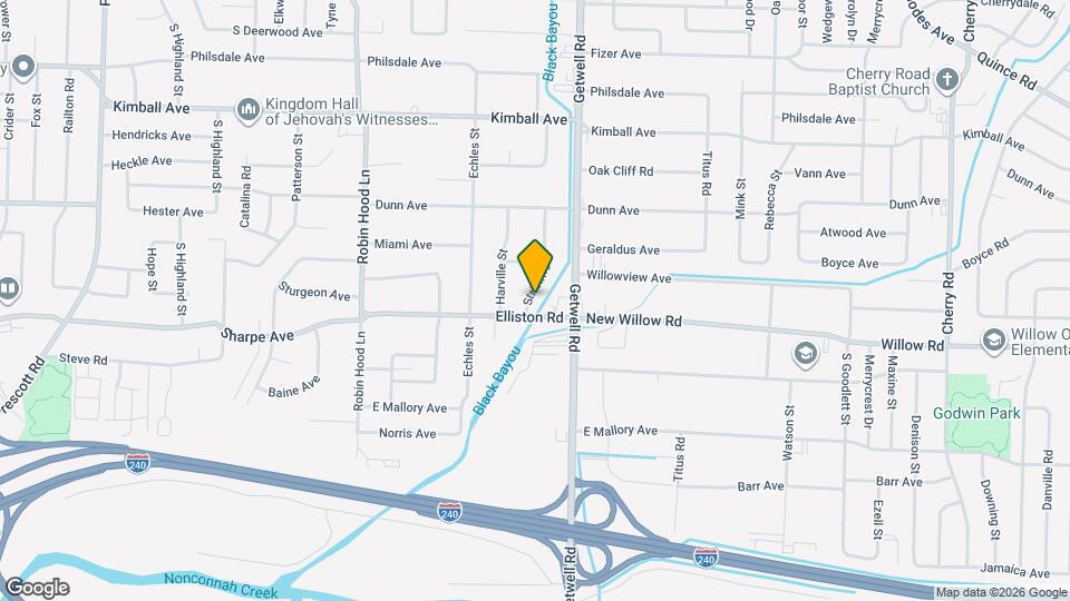 1626 Stribling St Mapa y Detalles de la Ubicación