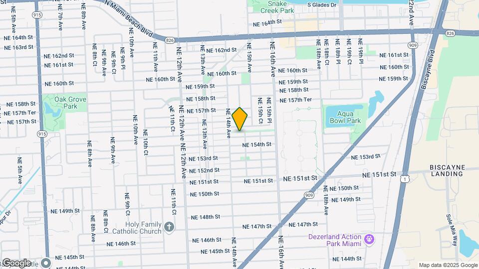 1441 NE 154th Ter Mapa y Detalles de la Ubicación