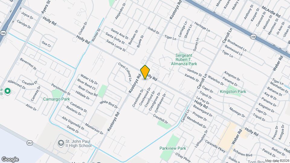 5725 Crestmore Dr Map and Location Details