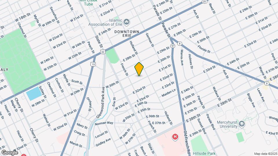 132 E 31st St, Unit Upper Unit Map and Location Details