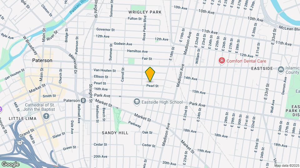169 Pearl St Map and Location Details