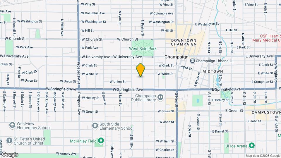 305 S Prairie St Mapa y Detalles de la Ubicación