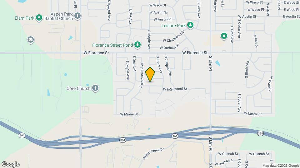 1324 W Inglewood St Map and Location Details