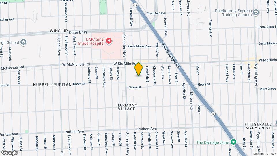 16851 Snowden St Map and Location Details