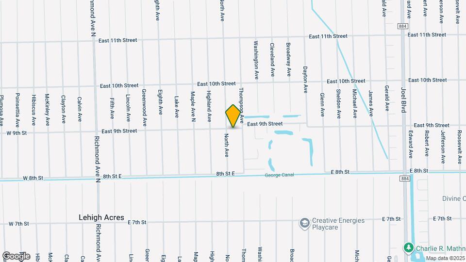 1202 East 9th Street Map and Location Details